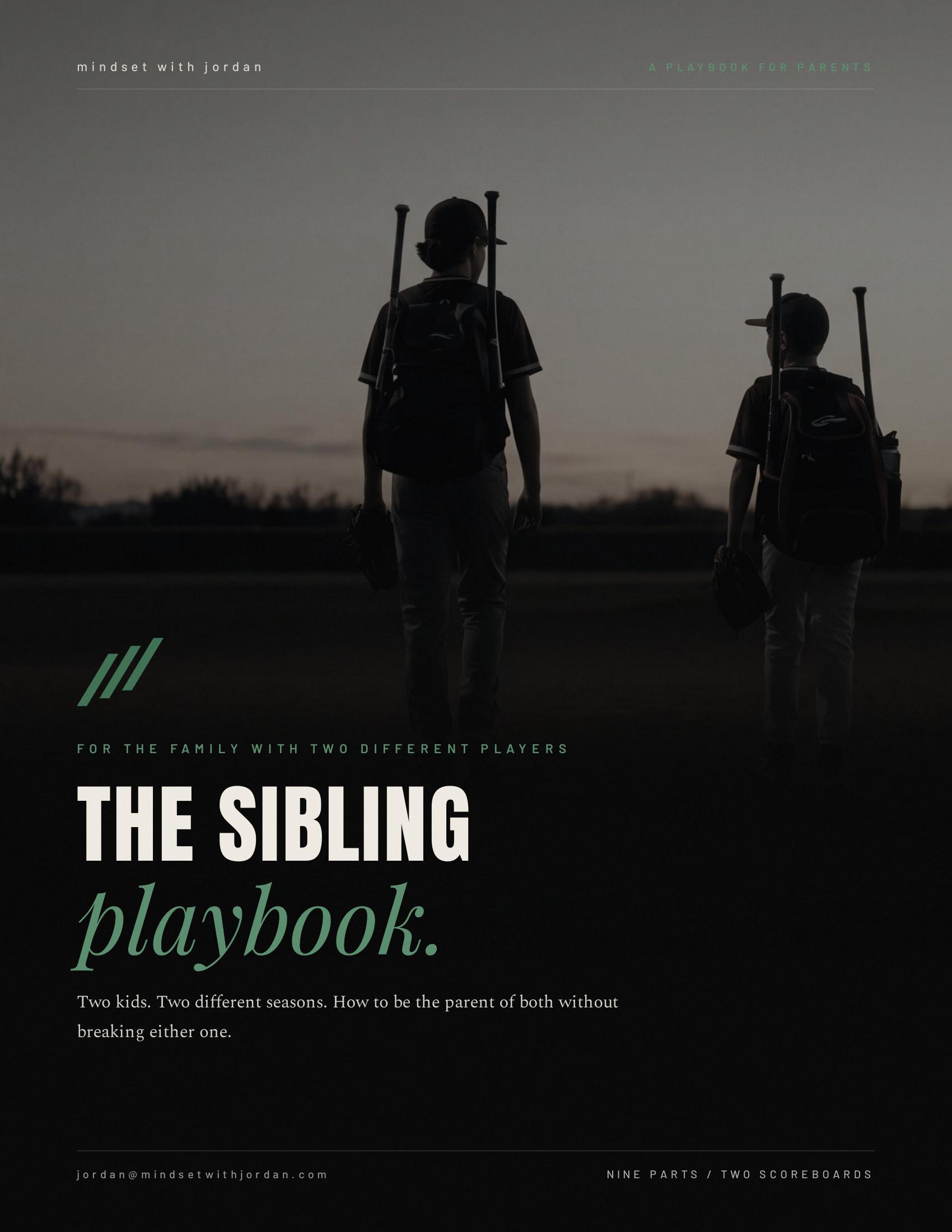 The Sibling Playbook cover