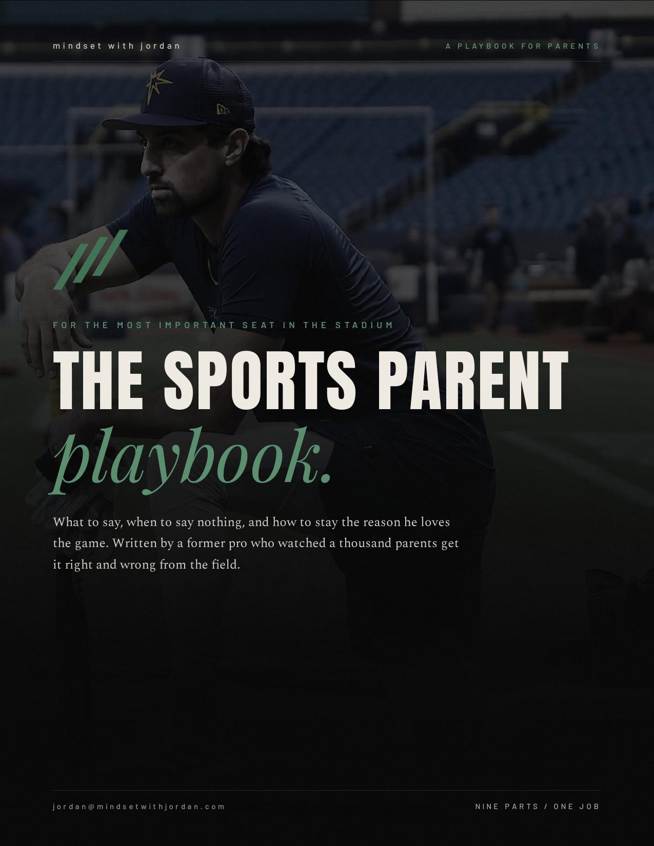 The Sports Parent Playbook cover