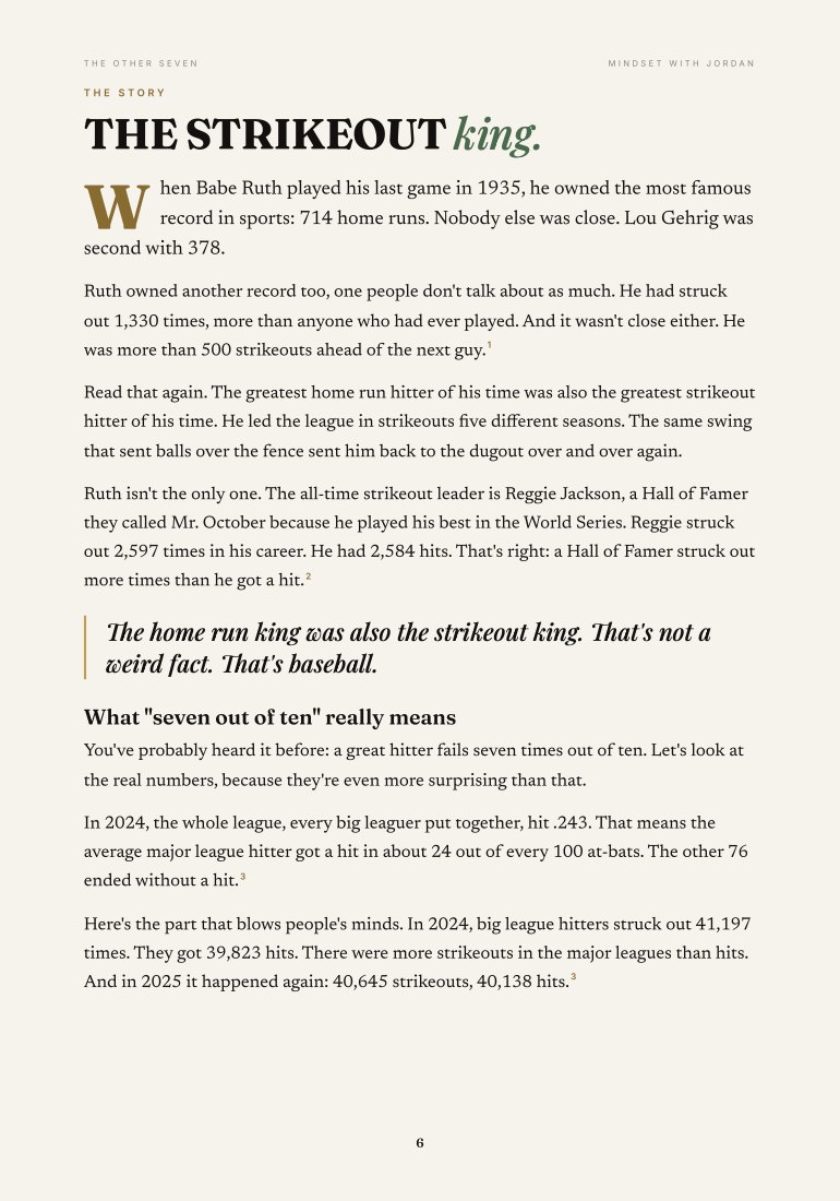 A page from The Other Seven