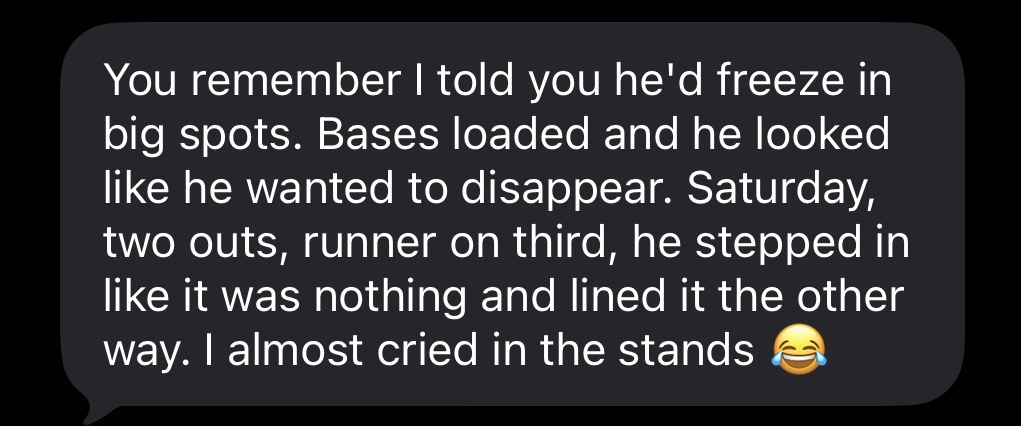 Parent text: froze in big spots, lined it